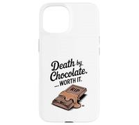 La morte di cioccolato vale la pena divertente Halloween Custodia per iPhone 15