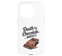 La morte di cioccolato vale la pena divertente Halloween Custodia per iPhone 15 Pro