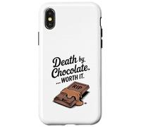 La morte di cioccolato vale la pena divertente Halloween Custodia per iPhone X/XS