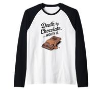 La Morte di Cioccolato Vale la Pena Divertente Halloween Maglia con Maniche Raglan