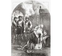 La morte di Maclain durante il massacro di Glencoe 1692. Circa 30 membri e associati del clan MacDonald di Glencoe furono uccisi dalle forze governative scozzesi per non aver giurato fedeltà ai nuovi