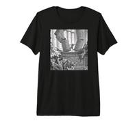 La Morte di Sansone Gustave Dore Stampa Pilastri rotti Maglietta Premium