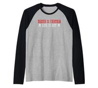 LA Morte È CERTA, LA Vita Non È Stoica, cupa esistenziale Maglia con Maniche Raglan