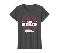 La Morte è Il Mio ultimo Lavoro: Sicurezza, becchino, Direttore di Pompe funebri Maglietta, Donna, Grigio Scuro, L