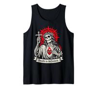 La Morte è sconfitta Dark Christian Gothic Skeleton Faith Goth Canotta