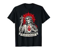 La Morte è sconfitta Dark Christian Gothic Skeleton Faith Goth Maglietta