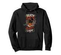 La Morte Non può Fermare Plant Lady Carnivore Flytrap Halloween Felpa con Cappuccio