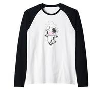 La Mucca Fa Fitness Sport Maglia con Maniche Raglan