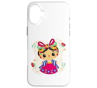 La Muñeca Lele | Símbolo Artesanal de Mexico Custodia per iPhone 16 Plus