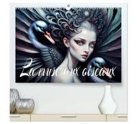 La muse aux oiseaux (Calendrier mural haut de gamme 2027 DIN A2 vertical), CALVENDO calendrier mensuel: Association magique d'un oiseau et d'une belle muse, créée avec l'IA.