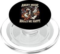 La musica arrabbiata mi rende felice Chaos Punk Goose Metalhead PopSockets PopGrip per MagSafe