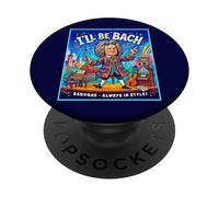 La musica barocca è sempre in stile Bach Compositore Umorismo PopSockets PopGrip Adesivo