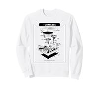 La Musica del Giradischi Fa Battere Il Mio Cuore (Grafica Giradischi) Felpa