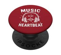 La musica è il mio battito cardiaco - Grande musica PopSockets PopGrip Adesivo