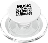 La musica è il mio linguaggio d'amore per gli amanti della musica appassionata PopSockets PopGrip per MagSafe