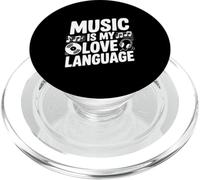 La musica è il mio linguaggio d'amore per gli amanti della musica appassionata PopSockets PopGrip per MagSafe