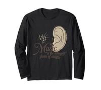 La Musica è la Forma più Forte di Musica retrò Magica Maglia a Manica