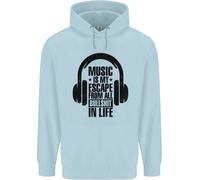 La Musica È La Mia Fuga Dalla Vita Rock Felpa Uomo