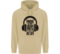 La Musica È La Mia Fuga Dalla Vita Rock Felpa Uomo
