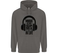 La Musica È La Mia Fuga Dalla Vita Rock Felpa Uomo