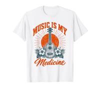 La Musica è la mia Medicina Ukulele Maglietta