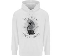 La Musica È La Mia Unica Droga Divertente Felpa Per Bambini Con DJ E Vinile