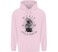 La Musica È La Mia Unica Droga Divertente Felpa Per Bambini Con DJ E Vinile