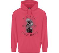 La Musica È La Mia Unica Droga Divertente Felpa Per Bambini Con DJ E Vinile