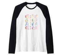 La Musica è la mia Vita Maglia con Maniche Raglan