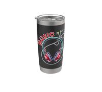 La musica è nelle cuffie Air Bicchiere termico in acciaio inox doppia parete