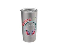 La musica è nelle cuffie Air Bicchiere termico in acciaio inox doppia parete
