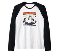 La musica house è la mia terapia Halloween Ghost DJ Maglia con Maniche Raglan