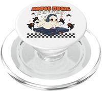 La musica house è la mia terapia Halloween Ghost DJ PopSockets PopGrip per MagSafe