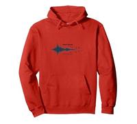 La Musica Parla ciò Che Le Parole Non Possono - Soundwave Felpa con Cappuccio, Unisex per Adulti, Rosso, S