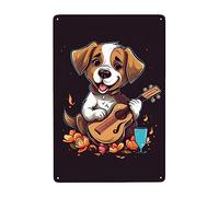La Musica Per Cani È Come Un Fiore Dai Sette Colori Targa In Metallo Retrò Cartelli Metallo Divertente Poster Metal Per Bagno Bar Pub Cafe