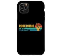 La musica rock è la mia terapia retrò rock and roll Custodia per iPhone 11 Pro Max