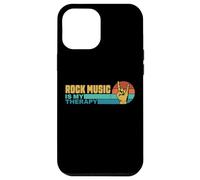 La musica rock è la mia terapia retrò rock and roll Custodia per iPhone 12 Pro Max