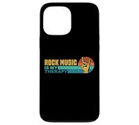 La musica rock è la mia terapia retrò rock and roll Custodia per iPhone 13 Pro Max