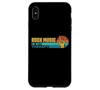 La musica rock è la mia terapia retrò rock and roll Custodia per iPhone XS Max
