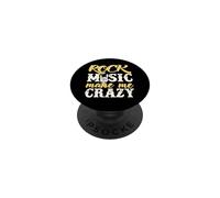 La musica rock mi fa impazzire Rock And Roll Hand PopSockets PopGrip Adesivo