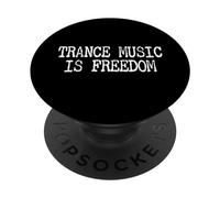 La musica trance è libertà | Techno Raves & House Music PopSockets PopGrip Adesivo