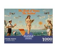 La Nascita di Venere La sdraio solare Puzzle in Legno Impermeabile Puzzles Da 1000 Pezzi Per Adulti Colorati Giochi Educativi