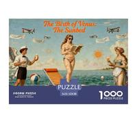 La Nascita di Venere La sdraio solare Puzzle in Legno Impermeabile Puzzles Da 1000 Pezzi Per Adulti Divertenti Giochi Di Puzzle Impegnativi