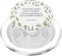 La natura botanica della felce non affretta Lao Tzu PopSockets PopGrip per MagSafe