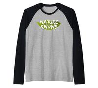 La Natura Conosce la Foglia Maglia con Maniche Raglan