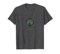 La Natura Conosce Meglio L'Albero della Vita Eco Wisdom Logo Maglietta, Uomo, Grigio Scuro, M