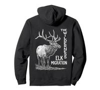 La Natura della migrazione degli alci Selvatici Felpa con Cappuccio