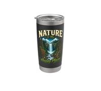 La Natura È Il Mio Posto Felice - Cascata Foresta Bicchiere termico in acciaio inox doppia parete