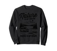 La Natura è Il Mio rifugio Il Silenzio è la mia Fuga Camper Van Felpa