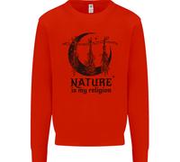 La Natura È La Mia Religione Felpa Da Strega Halloween Uomo
